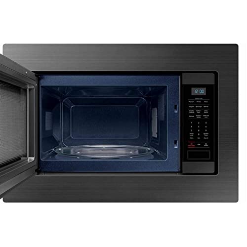 SAMSUNG 1.9 Cu Ft Countertop Microwave Oven w/ Large Capacity, Ceramic Enamel Interior, Sensor Cook, Built-In Capability, 950 Watt, MS19M8020TG/AA, Fingerprint Resistant Stainless Steel, Black