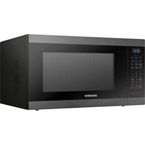 SAMSUNG 1.9 Cu Ft Countertop Microwave Oven w/ Large Capacity, Ceramic Enamel Interior, Sensor Cook, Built-In Capability, 950 Watt, MS19M8020TG/AA, Fingerprint Resistant Stainless Steel, Black
