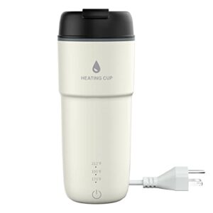 PWAYTEK Travel Electric Kettle Small Stainless Steel, Portable Quick-Boil Electric Kettle, 350ml Mini Travel Kettle, Portable Anti-Dry Kettle, with 3 Preset Temperatures Auto Off and Quick Boiling