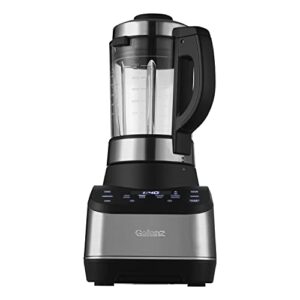 galanz multi countertop cooking blender, 8 preset functions for soup, saute, smoothies & milkshake, 3 speed settings, 60oz, led touch control, 1000w, black