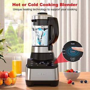 Galanz Multi Countertop Cooking Blender, 8 Preset Functions For Soup, Saute, Smoothies & Milkshake, 3 Speed Settings, 60Oz, LED Touch Control, 1000W, Black