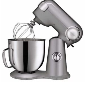 Cuisinart Precision Master Pro 6.5-QT Stand Mixer.600-watt 12 Speed Motor.59-point Planetary Mixing Action.Silver. (CSM-130BCPC)