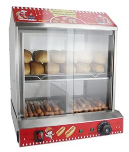 anfire hot dog steamer with bun warmer machine commercial hot dog hut