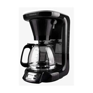 Taurus| Velvet Digital| Programmable Digital Coffee Maker for 24 Hours with Permanent Filter| (700 Watts)| Glass|Black