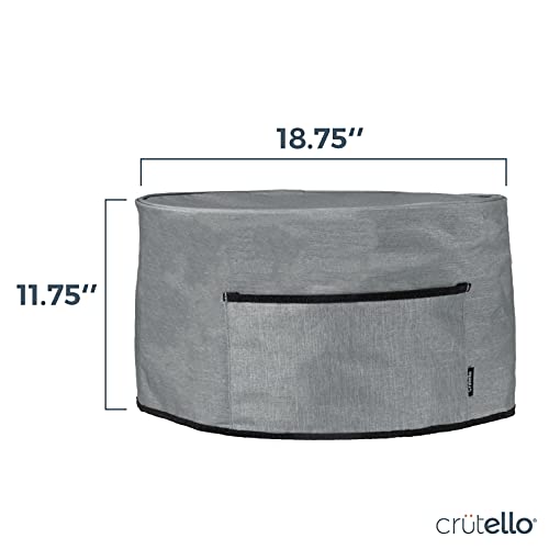 Crutello Crock Pot Cover Compatible with Hamilton Beach 6, 7 or 8 Quart Slow Cooker - Small Appliance Dust Cover Measuring 18.57" x 8.5" x 11.75"