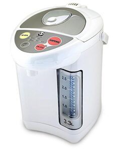 panda electric hot water boiler and warmer, hot water dispenser, 304 stainless steel interior (3.3 liter, white)