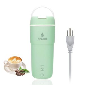 portable electric kettle, small mini electric kettle travel electric tea coffee kettle, personal hot water kettle with 3 variable presets, auto shut-off & boil dry protection-350ml portable kettle