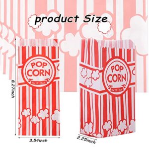 300 Pieces 1 oz Popcorn Paper Bags Small Pop Corner Bags Individual Servings for Popcorn Machine Party Disposable Pop Corn Storage Bag