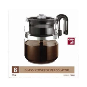 one-all 8 cups clear percolator