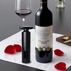 Lbsored Wine opener Set with Foil Cutter, Vacuum Wine Stopper and Wine Pourer wine Manual corkscrew wing corkscrew(4-in-1 Set)