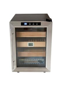 prestige import group clevelander thermoelectric cooler humidor – up to 250 capacity – color: black w/stainless steel door