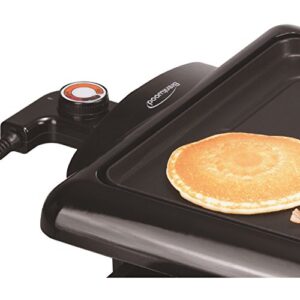Brentwood TS-840 Non-Stick Electric Griddle with Drip Pan, 10 x 20 Inch, Black