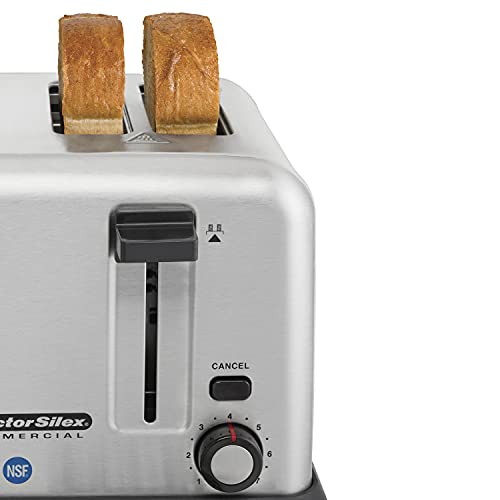 Proctor Silex Commercial 4 Slot Toaster - Extra-Wide 1 3/8-in Slots Will Easily accommodate Bagels, Waffles, and Artisan breads.,24850R