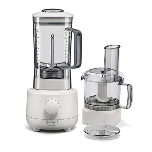 3 Cup Mini Food Processor and 56 Ounce Blender by Cuisinart, Small Food Processor, Blender for Shakes, Smoothies & More, White, BFP700GF