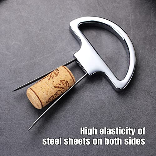 Ah-So Wine Opener Old Fashion Two-Prong Cork Puller Corkscrew Luxury Stainless Steel Wine Bottle Opener