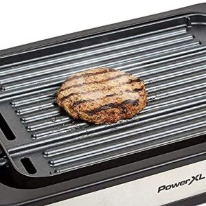 PowerXL Premium Indoor Electric Grill, Smokeless BBQ, Multi-Purpose Countertop Griddle, Authentic Grill Marks, Dishwasher-Safe, Non-Stick Coating, Rapid Heat