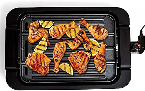 PowerXL Premium Indoor Electric Grill, Smokeless BBQ, Multi-Purpose Countertop Griddle, Authentic Grill Marks, Dishwasher-Safe, Non-Stick Coating, Rapid Heat