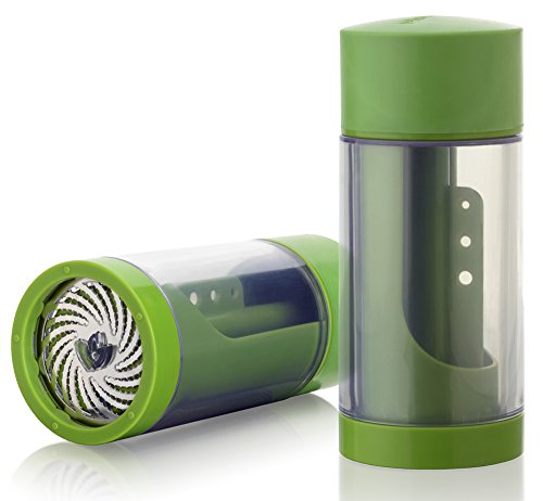 Microplane Herb Grinder and Leaf Stripper Seasoning Herb Mill (Green)