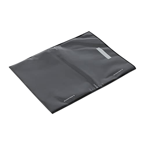 Stash Proof Vacuum Seal Bags (15" x 20", Black and Clear) 5 Mil Thick Industrial Storage Sealer Bags - 50 Count