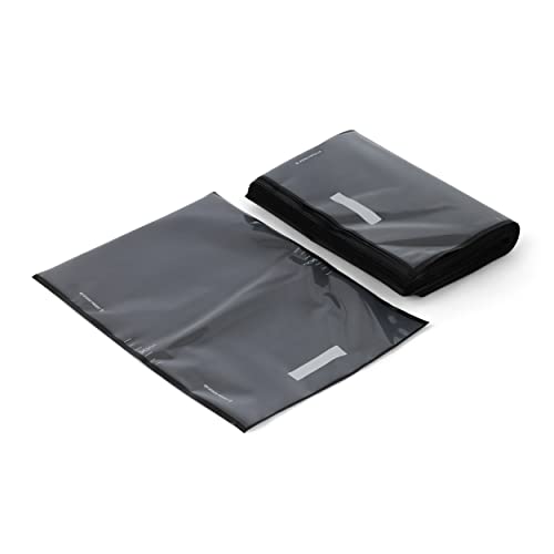 Stash Proof Vacuum Seal Bags (15" x 20", Black and Clear) 5 Mil Thick Industrial Storage Sealer Bags - 50 Count