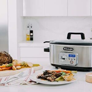 De'Longhi Livenza Programmable Slow Cooker with Stovetop-Safe Pot