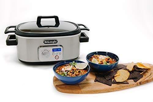 De'Longhi Livenza Programmable Slow Cooker with Stovetop-Safe Pot