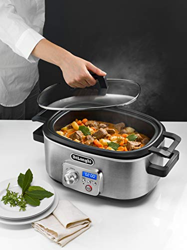 De'Longhi Livenza Programmable Slow Cooker with Stovetop-Safe Pot