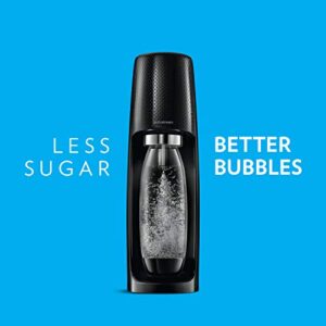 SodaStream Fizzi Sparkling Water Maker Bundle (Black), with CO2, BPA Free Bottles, and Bubly Drops Flavors