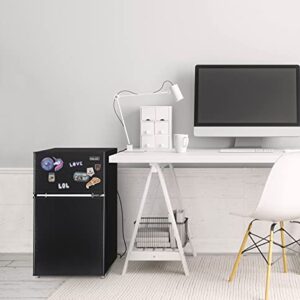 NewAir 3.1 Cu.Ft Black Mini Fridge with Freezer, 2.2 Cu.Ft Fridge, 0.9 Cu.Ft Freezer | Small Refrigerator,Dorm Refrigerators with Freezer,Compact Refrigerator, Energy Efficient