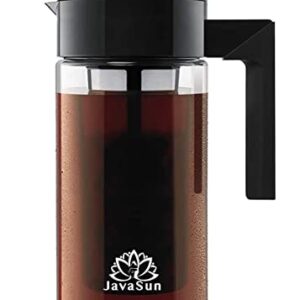 JavaSun Deluxe Cold Brew Coffee Maker, 1.3 Quart Heavy-Duty Tritan Pitcher (Classic)