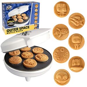 Out of This World Kid's Waffle Maker - Make 7 Galactic Pancake Astronauts, Moons, Stars & More in Minutes- Electric Non Stick Waffler- Fun Space Themed Science Iron- Must-Have Holiday or Anytime Gift