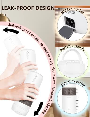 Portable Travel Electric Kettle, Mini Electric Tea Kettle for Boiling Water at Home Office Hotel and Travel, Small Electric Kettle Unique Gifts for Man Woman