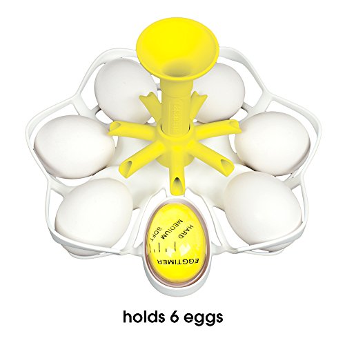 Casabella Exact Egg Boiler, White/Yellow, One Size