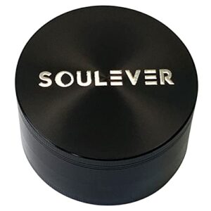 SOULEVER Spice Grinder Large 3 Inch Black