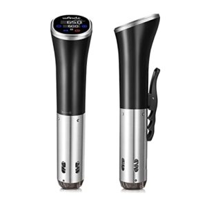 wancle sous vide cooker machine 1100w ipx7 immersion circulator, with reservation function, easy to store