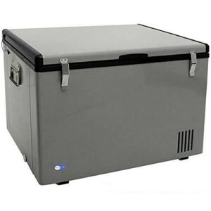 whynter fm-85g 85 quart portable fridge/ freezer 85 quart portable refrigerator and deep, ac 110v/ dc 12v, true chest freezer with-8°f to 50°f temperature range, gray, one size