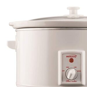 Brentwood Slow Cooker, 8 Quart, White