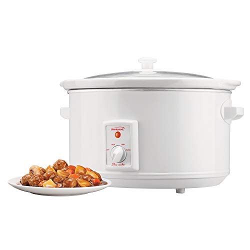 Brentwood Slow Cooker, 8 Quart, White