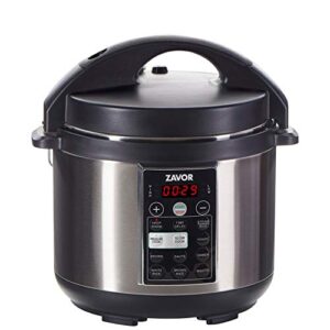 zavor lux multi-cooker, 4 quart electric pressure cooker, slow cooker, rice cooker, yogurt maker and more – stainless steel (zselx01)