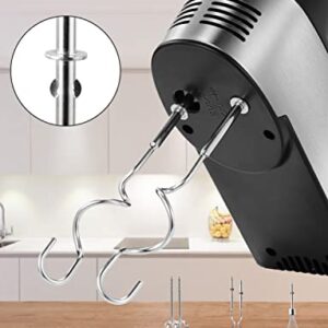 Hand Mixer Electric 5-Speed Handheld Kitchen Mixer for Cake, Egg White, Yeast Dough, Include 5 Stainless Steel Accessories, (2 Beaters, 2 Dough Hooks & 1 Whisk), with Eject/ Turbo Function, 450W Peak