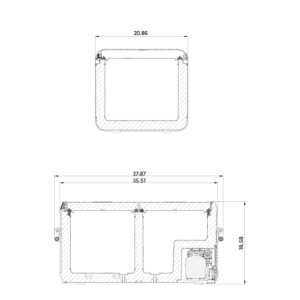 DOMETIC CFX3 95DZ, 95 Liter Dual Zone Portable Refrigerator and Freezer, Powered by AC/DC or Solar