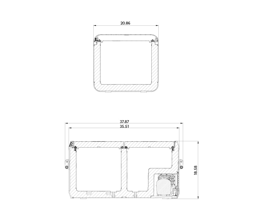 DOMETIC CFX3 95DZ, 95 Liter Dual Zone Portable Refrigerator and Freezer, Powered by AC/DC or Solar