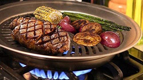 Premium Healthy Doctor Recommended Indoor Stove top Smokeless Stainless Steel BBQ Grill Kitchen Barbecue