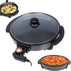 electric pizza maker pan quesadilla frittata omelet electric nonstick 11 inch with adjustable thermostat