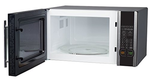 Magic Chef 1.1 Cu. Ft. 1000W Countertop Microwave Oven with Stylish Door Handle, Black