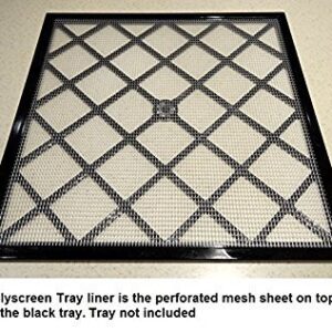 Excalibur 14" x 14" Polyscreen Mesh Tray Screen Inserts for 5 and 9 Tray Excalibur Dehydrators (9 Pack)