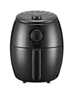 frigidaire eaf180-black, 1.8 qt air fryer-oil-free healthy cooking-digital controls-removable, dishwasher-safe pan and tray, 1.8qt, black