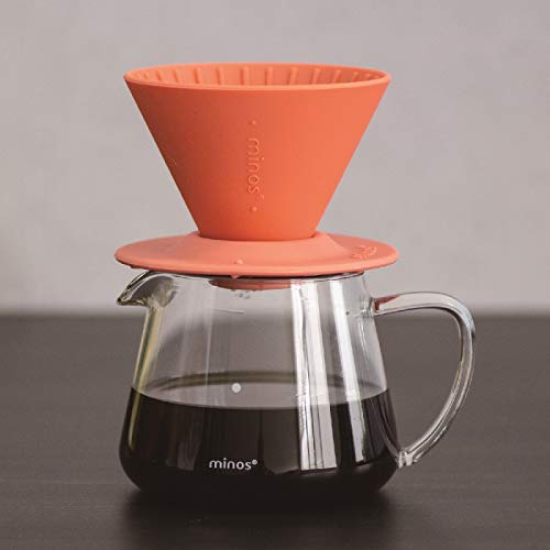 Minos Borosilicate Glass Coffee Server, 300 ml, Pour Over Coffee Carafe, Clear