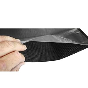 SEZONS - Diamond Bags - Black/Clear - Vacuum Sealing bags 5mil - 50 bags (11x18, Black/Clear)