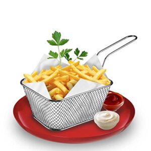 stainless steel chef basket mini fry baskets fryer cooking french fries basket